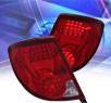 KS® LED Tail Lights (Red/Clear) - 03-07 Saturn Ion 2dr