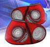 KS® LED Tail Lights (Red⁄Smoke) - 06-09 VW Volkswagen Rabbit