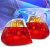 KS® Euro Tail Lights (Red/Clear) - 99-01 BMW 330i E46 4dr. (Outer Pieces Only)