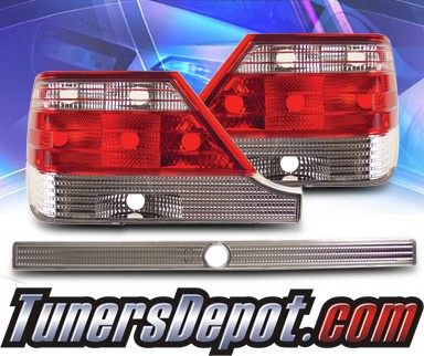 KS Euro Tail Lights Red Clear 9599 MercedesBenz S600 W140