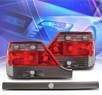KS® Euro Tail Lights (Red⁄Smoke) - 95-99 Mercedes-Benz S320 W140