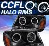 HID Xenon + KS® DRL LED CCFL Halo Projector Headlights (Black) - 99-04 Jeep Grand Cherokee