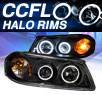KS® LED CCFL Halo Projector Headlights (Black) - 00-05 Chevy Impala
