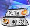 KS® LED Halo Projector Headlights (Chrome) - 00-05 Chevy Impala