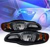 KS® Crystal Headlights (Black) - 00-05 Chevy Monte Carlo