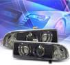 KS® Halo Projector Headlights (Black) - 98-04 Chevy S-10 S10