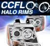 KS® CCFL Halo LED Projector Headlights (Chrome) - 07-14 Chevy Suburban