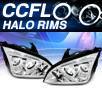 KS® CCFL Halo Projector Headlights - 05-07 Ford Focus ZX4 4dr.