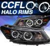 KS® CCFL Halo Projector Headlights (Black) - 08-12 Honda Accord 2dr.