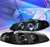 KS® LED Halo Projector Headlights (Black) - 95-96 Mitsubishi Eclipse