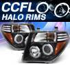 KS® CCFL Halo Projector Headlights (Black) - 05-07 Nissan Pathfinder