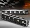 TD® Universal 5 LED DRL Driving Lights (Super White) - Black Housing 7.5
