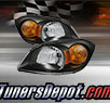 TD® Crystal Headlights (Black) - 05-06 Pontiac Pursuit