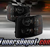 TD® DRL LED Crystal Headlights (Smoke) - 07-14 Chevy Silverado 2500HD/3500HD
