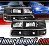 TD® Crystal Headlights + Bumper Lights Set (Black) - 99-02 Chevy Silverado 1500/2500