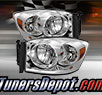 TD® Crystal Headlights (Chrome) - 06-09 Dodge Ram Pickup 2500/3500