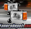 TD® Crystal Headlights (Chrome) - 87-91 Ford F-250 F250 Super Duty