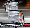 TD® DRL LED Crystal Headlights (Chrome) - 05-07 Ford F-450 F450 Super Duty