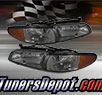 TD® Crystal Headlights + Amber Corner Lights Set (Smoke) - 97-03 Ponitac Grand Prix