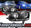 TD® Crystal Headlights (Black) - 09-11 VW Volkswagen Jetta Wagon