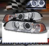 TD® Halo Projector Headlights (Chrome) - 97-00 BMW 528i 4dr⁄Wagon E39
