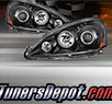 TD® CCFL Halo Projector Headlights (Black) - 05-06 Acura RSX RS-X