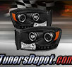 TD® Halo Projector Headlights (Black) - 06-08 Dodge Ram Pickup 1500