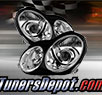 TD® Projector Headlights (Chrome) - 01-04 Mercedes Benz C240 4dr W203