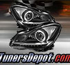 TD® DRL LED Projector Headlights (Chrome) - 12-15 Mercedes Benz C250 2dr W204