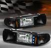 TD® 1 pc LED Crystal Headlights (Black) - 91-96 Chevy Caprice