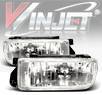 WINJET® OEM Style Fog Light Kit (Smoke) - 96-99 BMW 328is Convertible E36 3 Series (OEM Replacement Only)