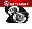 Spyder® Halo Projector Fog Lights (Clear) -  10-11 Toyota Camry