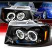 SPEC-D® Halo LED Projector Headlights (Black) - 04-08 Ford F-150 F150