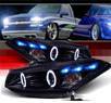 SPEC-D® Halo LED Projector Headlights (Black) - 08-12 Honda Accord 2dr