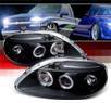 SPEC-D® Halo LED Projector Headlights (Black) - 99-00 Honda Civic