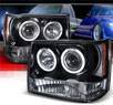 SPEC-D® Halo LED Projector Headlights (Glossy Black) - 93-98 Jeep Grand Cherokee