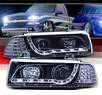 SPEC-D® DRL LED Projector Headlights (Black) - 92-98 BMW 325is 2dr E36