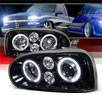 SPEC-D® Halo LED Projector Headlights (Glossy Black) - 93-98 VW Volkswagen Golf