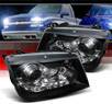 SPEC-D® DRL LED Projector Headlights (Black) - 99-04 VW Volkswagen Jetta