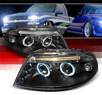 SPEC-D® Halo LED Projector Headlights (Black) - 01-05 VW Volkswagen Passat