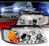SPEC-D® DRL LED Projector Headlights - 97-00 VW Volkswagen Passat (Version 2)