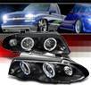 SPEC-D® Halo Projector Headlights (Black) - 99-01 BMW 325i E46 4dr.