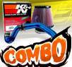 K&N® Air Filter + CPT® Cold Air Intake System (Blue) - 02-04 Ford Focus SVT 2.0L 4cyl