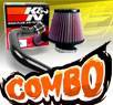 K&N® Air Filter + CPT® Cold Air Intake System (Black) - 03-06 Toyota Matrix XRS 1.8L 4cyl