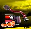 K&N® Air Filter + CPT® Cold Air Intake System (Red) - 99-04 VW Volkswagen Jetta IV V6 2.8L