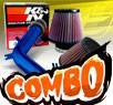 K&N® Air Filter + CPT® Cold Air Intake System (Blue) - 99-05 VW Volkswagen Jetta IV 2.0L 4cyl SOHC