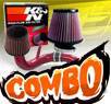 K&N® Air Filter + CPT® Cold Air Intake System (Red) - 05-08 Chevy Cobalt SS 2.4L 4cyl