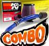 K&N® Air Filter + CPT® Cold Air Intake System (Blue) - 03-07 Infiniti G35 3.5L V6 2dr Coupe (MT)