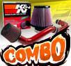 K&N® Air Filter + CPT® Cold Air Intake System (Red) - 08-12 Honda Accord 4cyl 2.4L