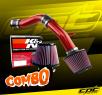 K&N® Air Filter + CPT® Cold Air Intake System (Red) - 12-17 Hyundai Accent 1.6L 4cyl